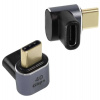 PremiumCord Adaptér USB-C na USB-C, USB 4.0, zahnutý 90° (kur31-38)