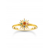 Thomas Sabo TR2458-488-7-54 VGold-plated ring w. sun and colourful stones