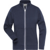 James & Nicholson Mikina Solid JN 1809 na zip, pracovní, dámská COT02180900302-navy M Navy