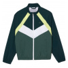Chlapčené mikiny Lacoste Recycled Fiber Colourblock Zipped Jacket - green/flashy yellow/white/dark green - Zelený (140 cm)