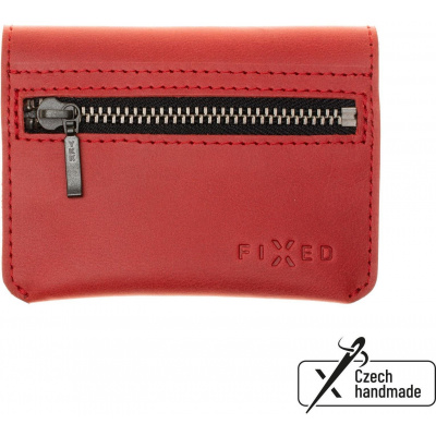 Peňaženka FIXED Tripple Wallet z pravej hovädzej kože červená (FIXW-TR2-RD)