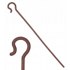 Pastierska palica hnedá jezuba bronz pastier 148 CM