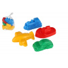 Teddies Formičky bábovky na písek 4 ks dopravní prostředky