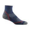 DARN TOUGH Pánske trekingové ponožky HIKE/TREK LIGHT HIKER 1/4 LIGHTWEIGHT WITH CUSHION denim - modré Veľkosť: XL