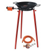Set horák L20 Paella 20 cm dva okruhy s pripojením, stojan a panva smalt 28 cm (Ideálny varič na varenie nielen pod šírym nebom)
