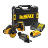 DeWALT DCS438E2T - AKU univerzálna rezačka bezuhlíková PowerStack™ 18V, 76mm, 2×AKU 1.7Ah, nabíjačka, kufor TSTAK™, príslušenstvo
