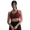 Dámske podprsenky Nike Swoosh Medium Support Non-Padded Sports - Hnedý (XXS)