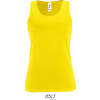 SOL'S | Sporty TT Women, Dámske šport. tielko, žltá neon, XL