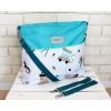 Štýlová taška na kočík Baby Nellys Hand Made - hračky - tyrkysová Baby Nellys