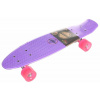 Flip LED plastový pennyboard, 22,5 in fialová