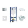 Geberit Duofix Set predstenovej inštalácie, klozetu Alpha a dosky softclose, tlačidlo Sigma01, lesklý chróm SANI11CD1101