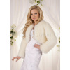 Kožušinové svadobné bolerko-ivory: BS-10K, veľ. 36, 40 Rozmer: 36