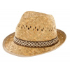 Pánsky klobúk Borsalino, slama, veľkosť 57, prírodná, hnedá, G31020057