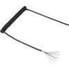 TRU COMPONENTS 1571517 špirálový kábel 300 mm / 900 mm 10 x 0.12 mm² čierna 1 ks; 1571517
