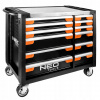 Dielenská skrinka Neo Tools Pro 84-225 čierno-oranžová