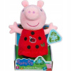 TM Toys Prasiatko Peppa ECO plyšové šaty Peppa 20cm lienka