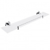 Nimco Unix - Polička, dĺžka 60 cm, matné sklo/chróm UN 13091BX-60-26