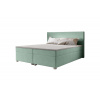 Čalúnená postel Boxspring ISLAND + matrac + rošt - cosmic 16 / 140x200 / bez vrchného matraca