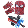 SPIDERMAN SUPERHERO SET 3v1 RUKAVICE SVETÚŠACIA MASKA KOSTÝM (SPIDERMAN MEGA SET 3v1 RUKAVICE SIEŤ LAUNCHER MASK RUKAVICE)