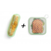 Sada silikonových obalů sandwich Lékué Reusable Sandwich & Baguette | zelený