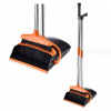 Súprava na upratovanie Perfecto – oranžová metla s lopatkou, 128 cm