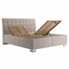 Blanar Manželská posteľ 160x200 Blanar NATY A, Tiffany 2 beige/lichy duo 5A