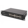 DIGITUS Digitus DN-80115 sieťový prepínač Nespravované Gigabit Ethernet (10/100/1000) 1U Čierna (DN-80115)