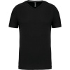 Kariban Tričko K357 s výstřihem do V, krátký rukáv, pánské COT20K35700201-black S Černá