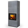 Dizajnový krb SOLID F - kachle Steel - 58507