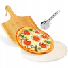 Šamotový KAMEŇ NA PEČENIE PIZZE + lopata a nôž