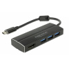 Delock 63931 USB-C® (USB 3.1) MultiPort húb čierna; 63931