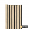 WALL CONCEPT flexi obkladový panel Dub sivý, čierny filc + MDF, 2750x285x17 mm, 0,78 m2