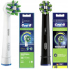 2 NÁHRADNÉ HLAVICE ORAL-B CROSS ACTION EB50 BLACK WHITE
