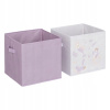 Atmosphera boxy Morská panna fialová 2 ks 29x29x29 cm