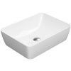 GSI Sand umývadlo 50x38 cm obdĺžnik pultové umývadlo biela 903711