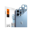 SPIGEN GLAStR Optik - 2x Tvrdené ochranné sklo na zadnú kameru pre Apple iPhone 13 Pro / 13 Pro Max (modré)