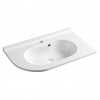 Sapho Pulse Umývadlo 75x4,4x45 cm, biele, pravé BM658