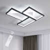 LED STROPNÉ SVIETIDLO LUSTER ČIERNE+BIELE MODERNÉ DO KUCHYNE S DIAĽKOVÝM OVLÁDANÍM 56W