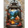 Diamantové maľovanie Norimpex 40x30 cm Kempovanie v magickej lucerne