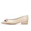 Dámske krémové lodičky Hispanitas na nízkom podpätku