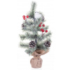 Stromček MagicHome Vianoce, ozdobený, prírodný, 36 cm