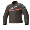 Bunda T-SP S WATERPROOF, ALPINESTARS, dětská (černá/červená fluo, vel. 150)