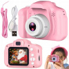 Digitálny fotoaparát 12 Mpx Hračka pre deti Kamera + 4 Hry Ružová