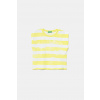 Detské bavlnené tričko United Colors of Benetton 3SL3C10OW.G.Seasonal žltá 122