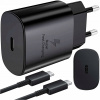 USB-C Type-C PD Premium Fast 25W 3A nástenná Nabíjačka + kábel C 1M čierna