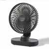 Mini ventilátor Ocoopa D77, čierny (Stolný ventilátor Ocoopa D77 čierny USB nabíjateľný)