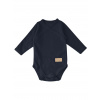 Detské body prekladacie NATIVE s dlhým rukávom - 062 - Tmavá modrá 3