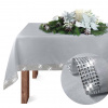 Obrús na stôl - Oblek 350 x 140 cm obdĺžnik (Obrus vianočného stola na stole 140x350 šedá)