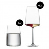 Zwiesel Glas Poháre na víno VIVID SENSES 535 ml, s pohármi na vodu, sada 8 ks