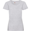 Fruit of the Loom Tričko Lady-Fit Valueweight T, krátký rukáv, dámské COT16137261000-heather gre XS Melír šedá